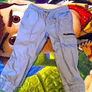 Grey toddler boy joggers